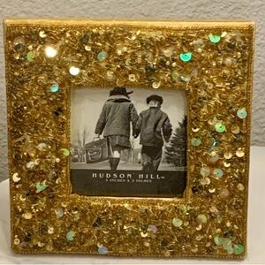 Hudson Jeans Sparkling Gold Picture Frame